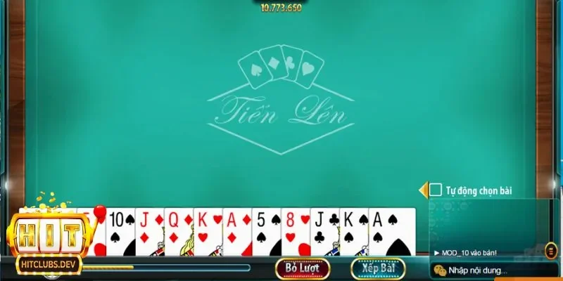 Các thể loại game bài tiến lên tại Hitclub phổ biến